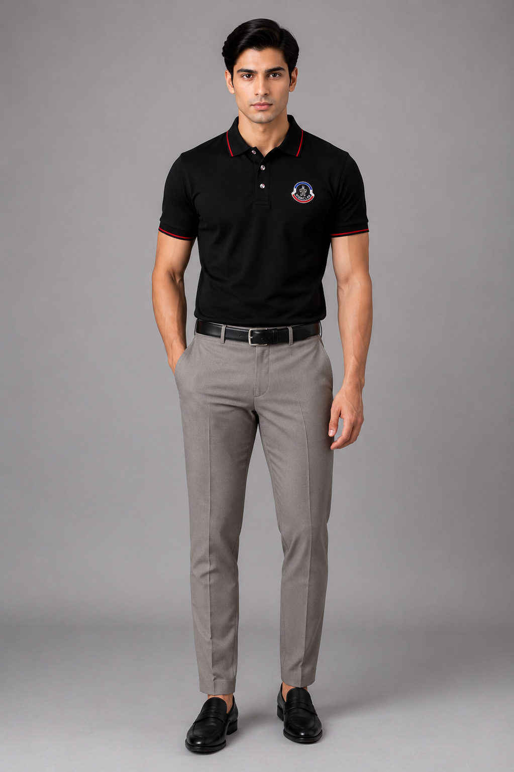 Goamen Midnight Riviera Polo – Black
