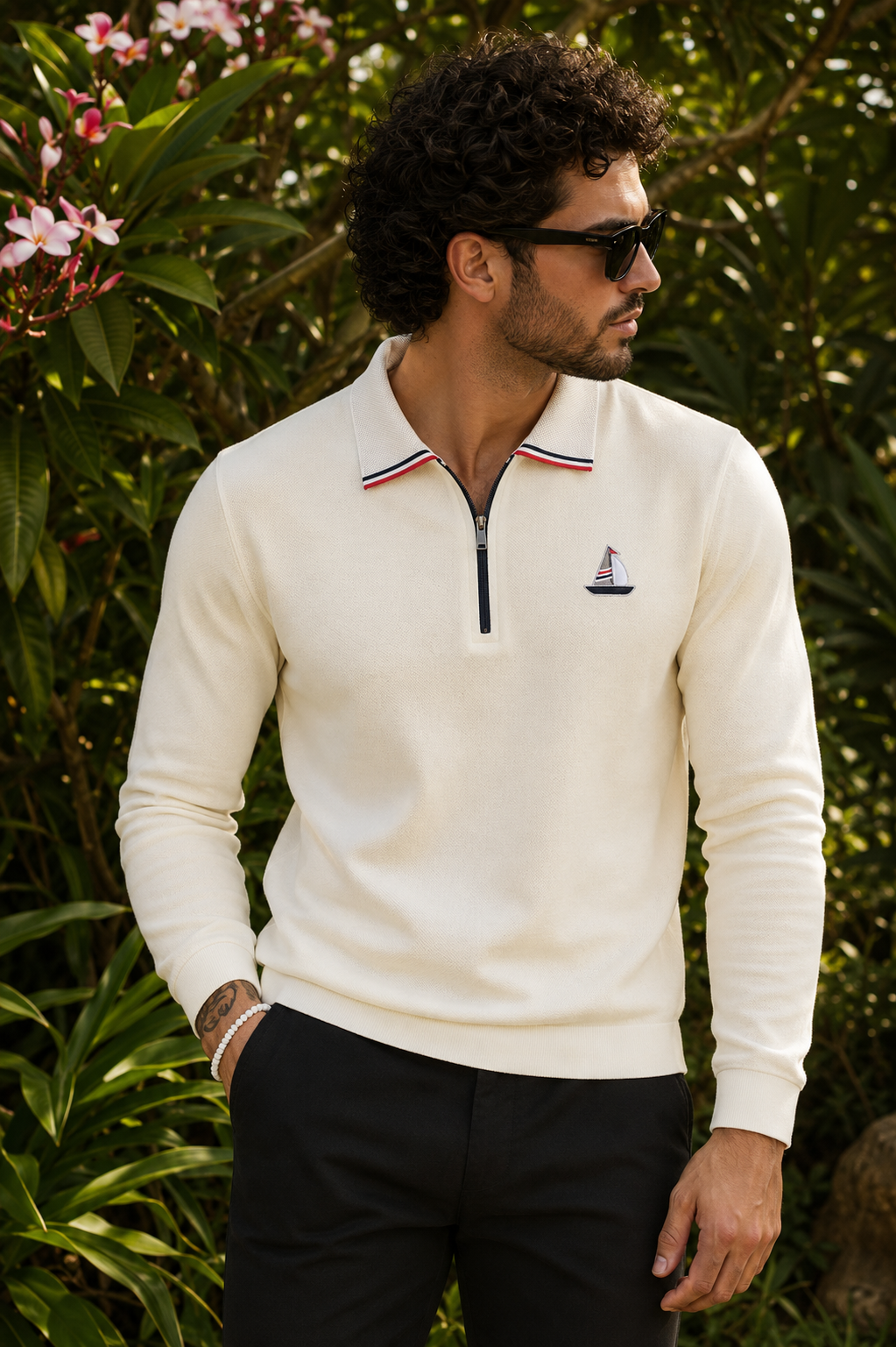 Goamen Voyager Elite Quarter-Zip Polo –T-shirt