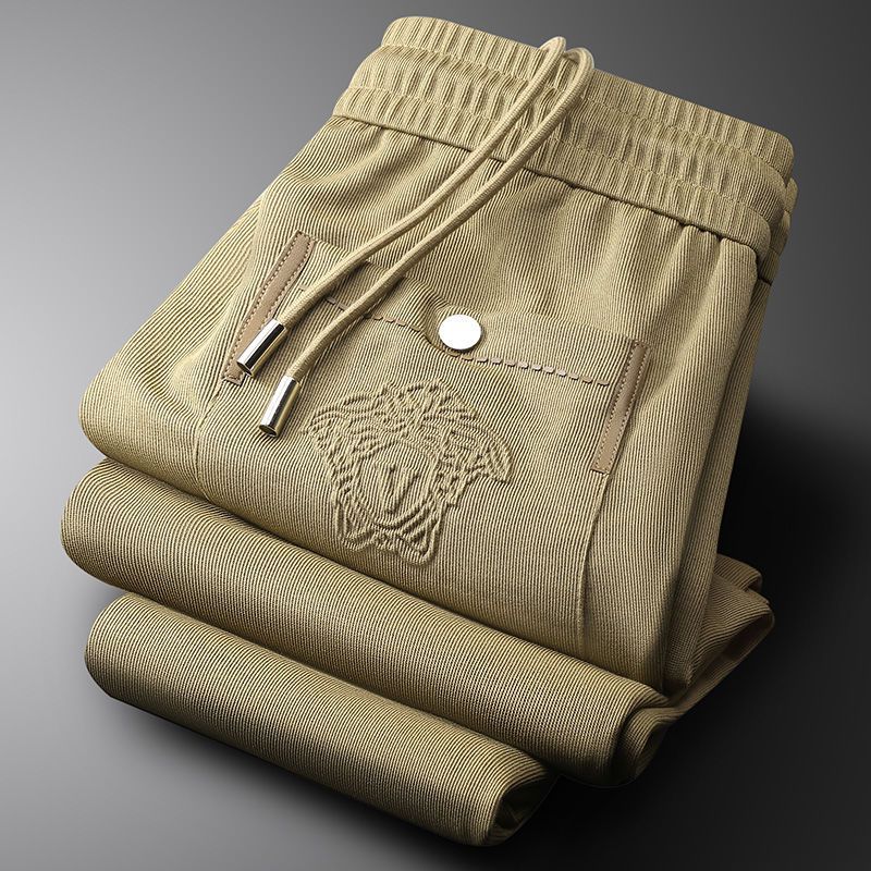 Men's Premium Brown Textured Jogger Pants | Smart Casual Comfort