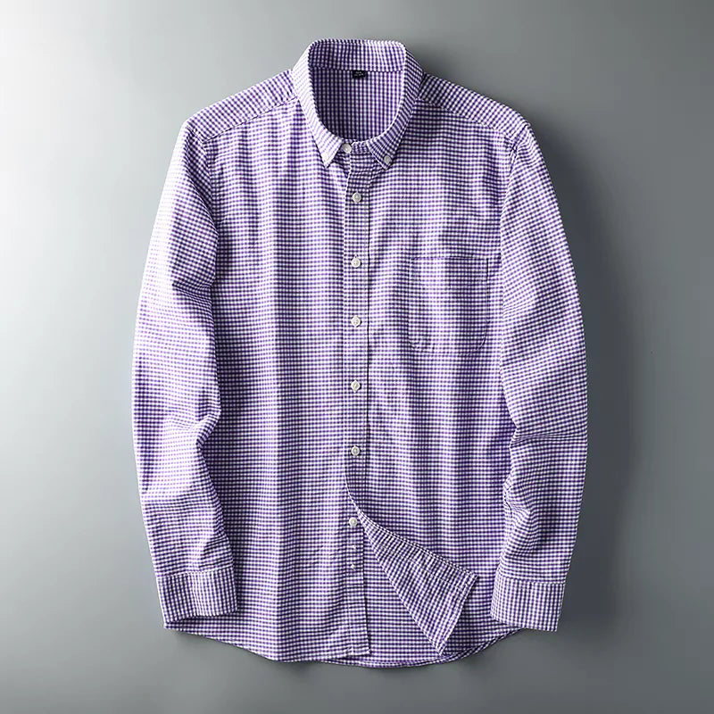 Men's Checked Full Sleeve Shirt - Goamen
