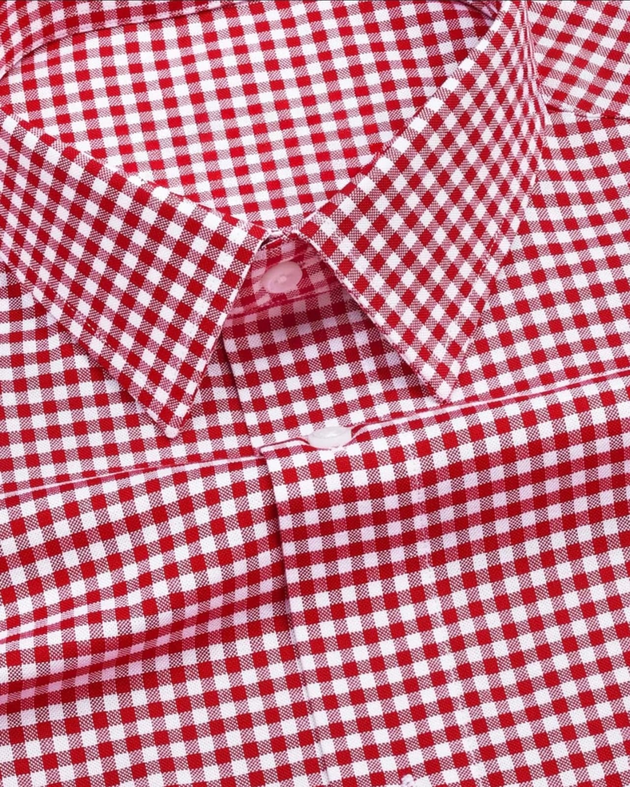 Men's Red Checked Full Sleeve Shirt - Goamen