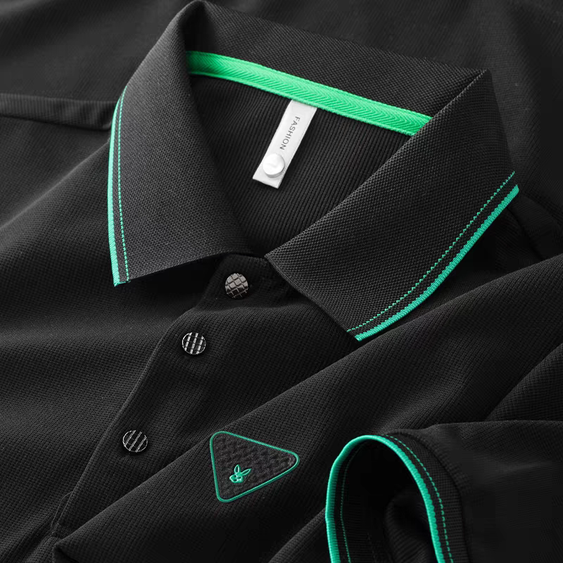 Goamen Midnight Edge Polo T-Shirt – Black