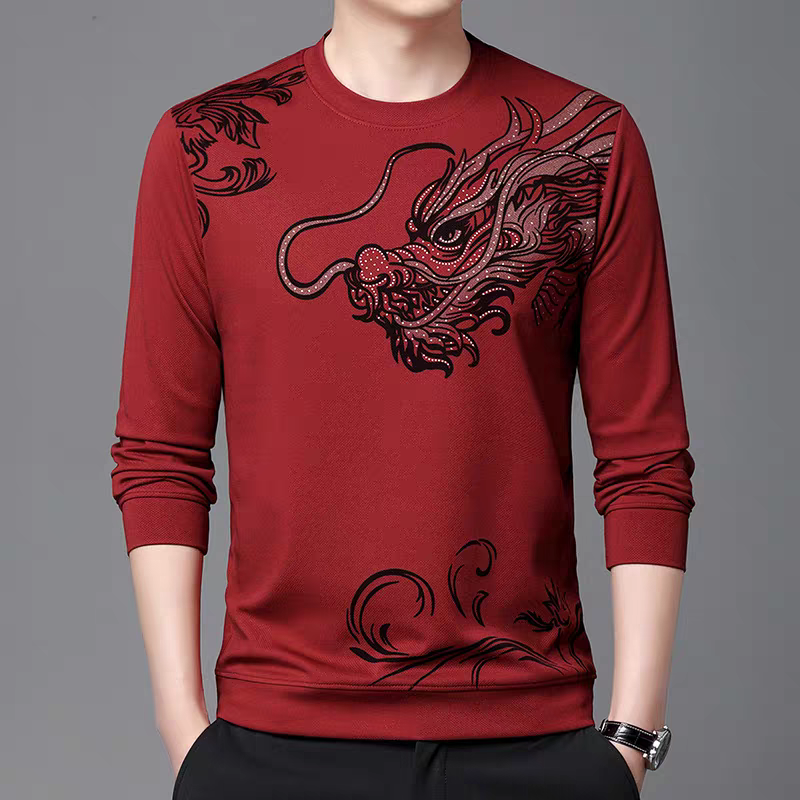 Imperial Dragon Embellished Full Sleeve T-Shirt