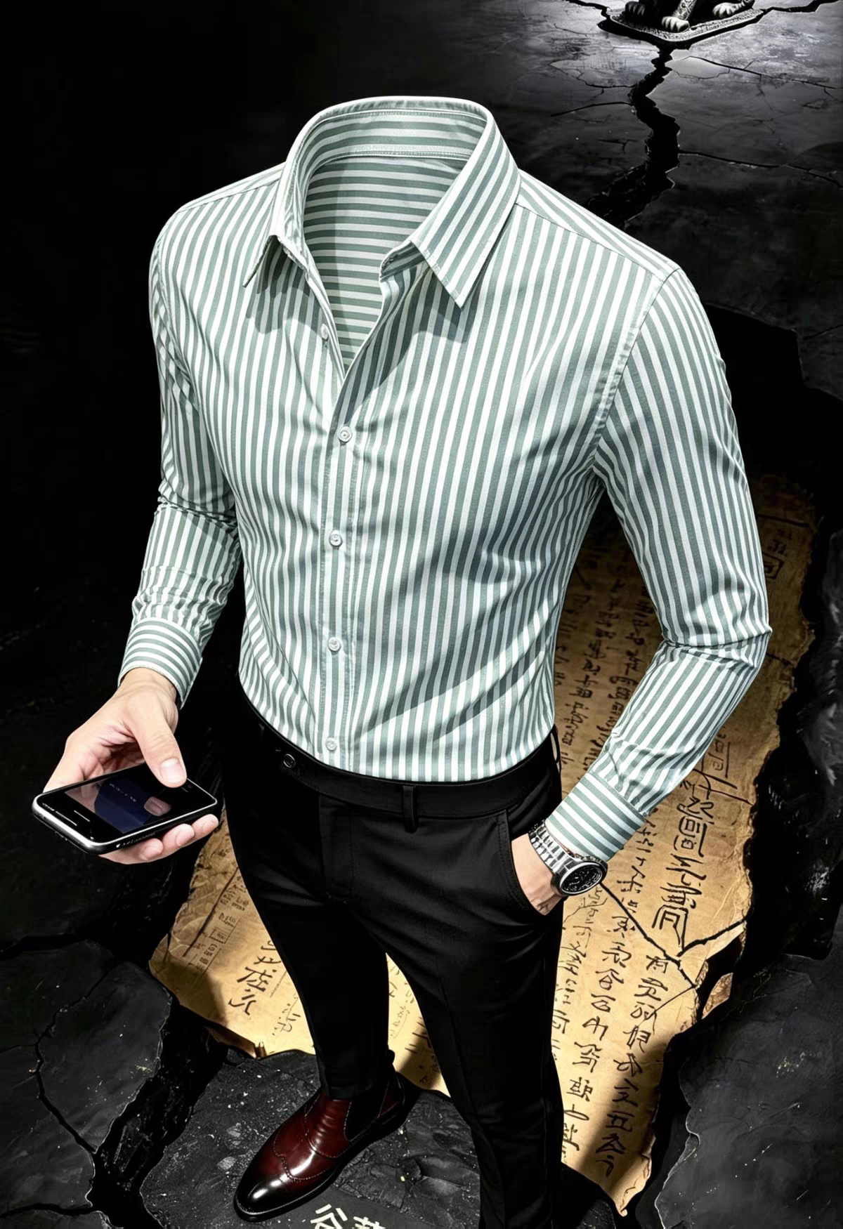 Men's Lining Full Sleeve Shirt - Goamen