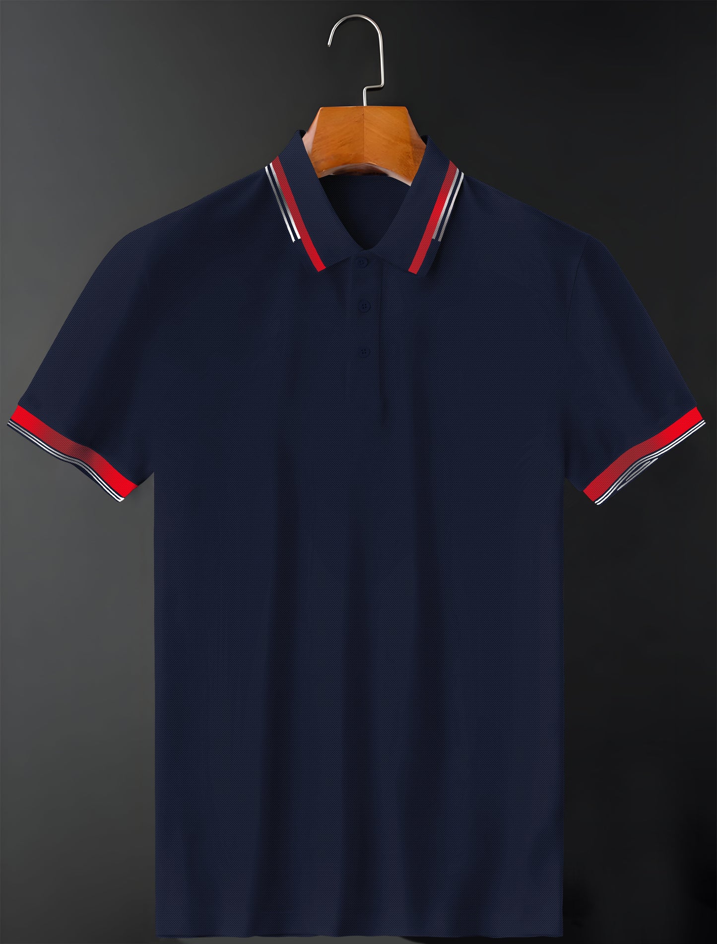 Navy Blue Imported Half Sleeve Polo T-Shirt - Goamen