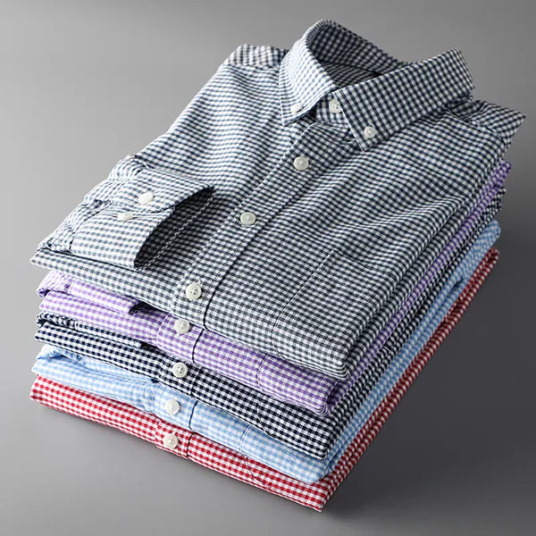 Men's Checked Full Sleeve Shirt - Goamen