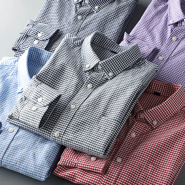 Men's Checked Full Sleeve Shirt - Goamen