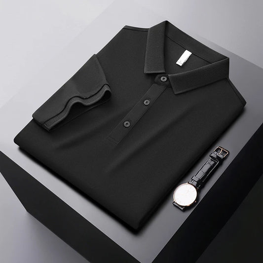 Classic Black Adventurer's Crest Polo T-Shirt - Goamen