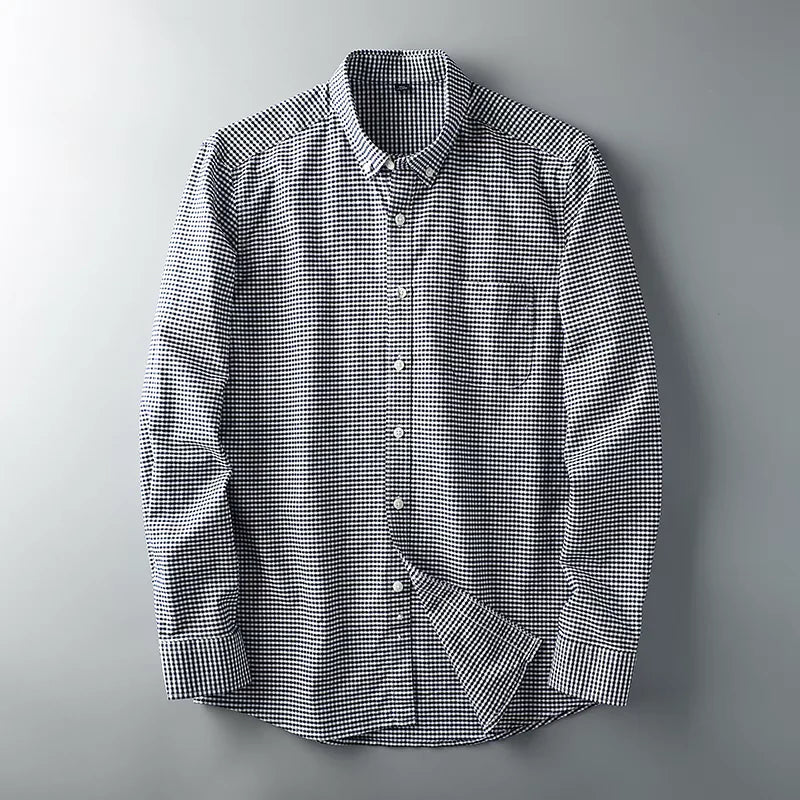 Men's Checked Full Sleeve Shirt - Goamen