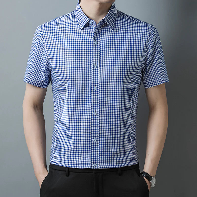 Checked Half Sleeve Mens Shirt - Goamen