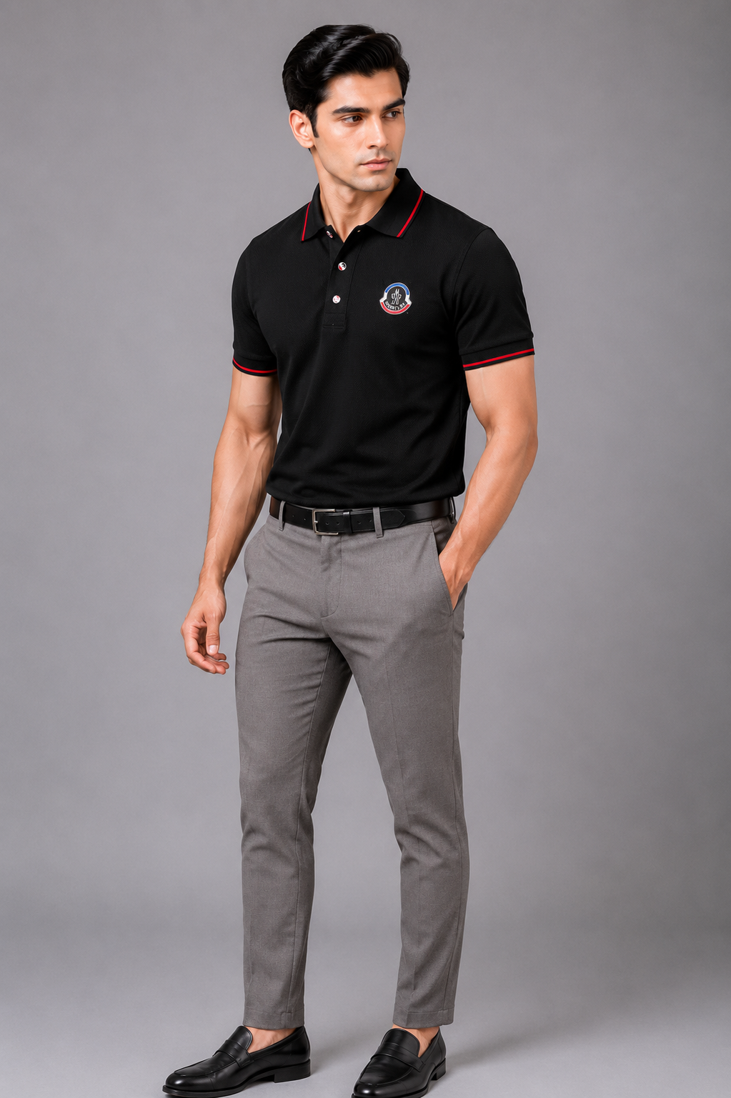 Goamen Midnight Riviera Polo – Black