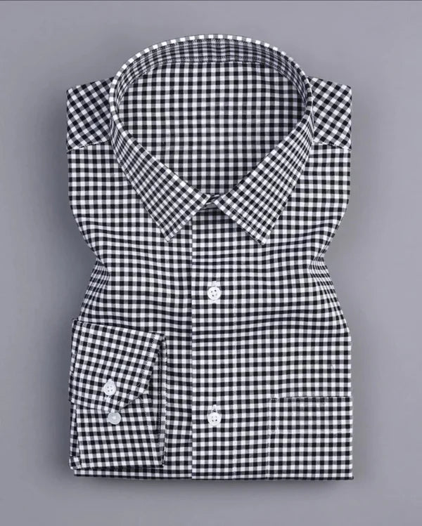 Men's Checked Full Sleeve Shirt - Goamen