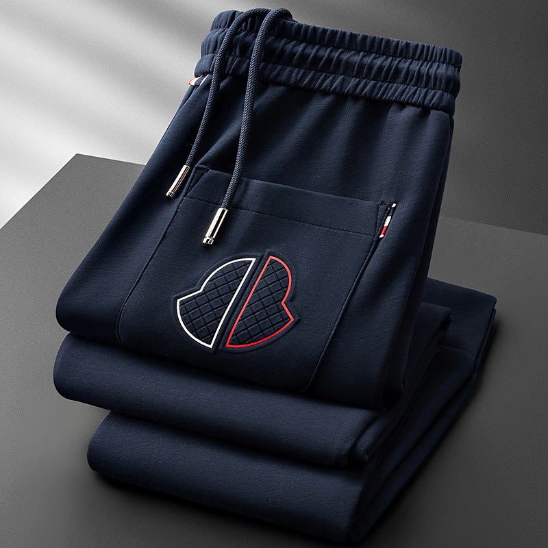 Goamen Heartline Premium Joggers – Navy Blue