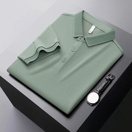 Classic Pista Green Adventurer's Crest Polo T-Shirt - Goamen