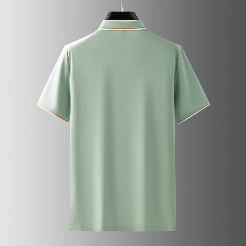 Pista Green Imported Fabric Half Sleeve T-Shirt - Goamen