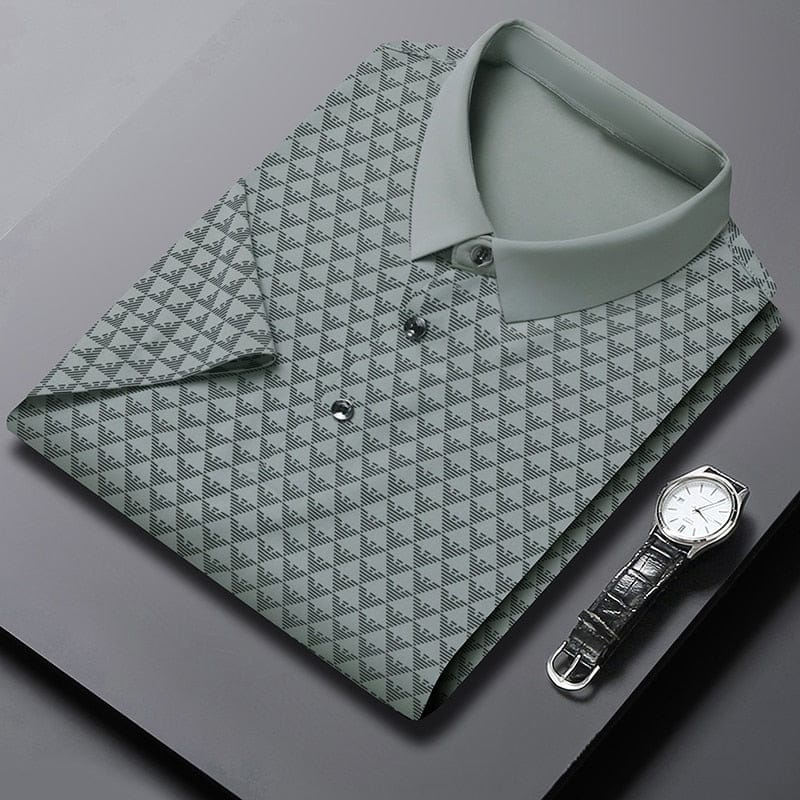 Men's Pista Green Soft Printed T-Shirt - Goamen