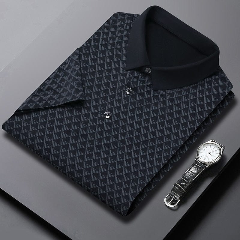 Men's Black Soft Printed T-Shirt - Goamen