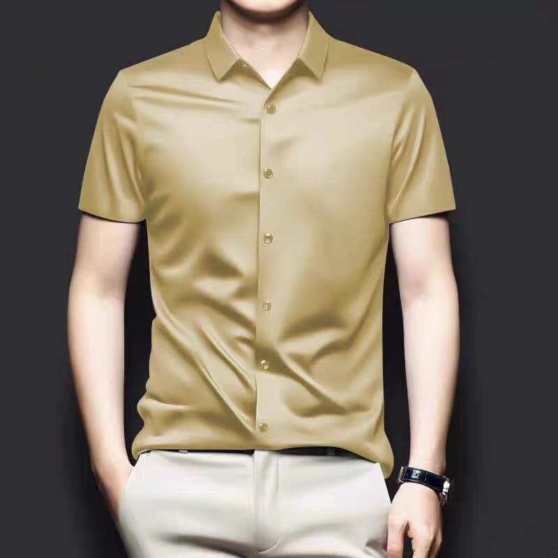 Men's Golden Shartin Half Sleeve Shirt - Goamen