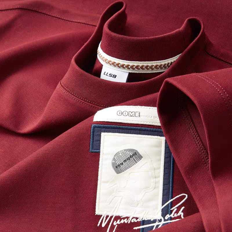 Men's Maroon Round Neck Half Sleeve T-Shirt - Goamen