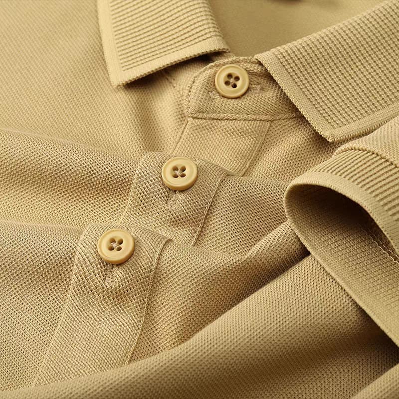 Men's Dark Brown Saltbox Seamless Ribbed Polo T-Shirt - Goamen