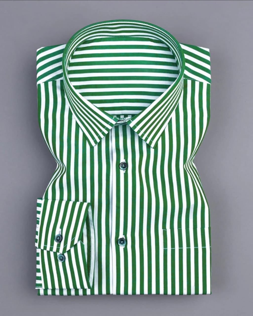 Men's Green Lining Full Sleeve Shirt - Goamen