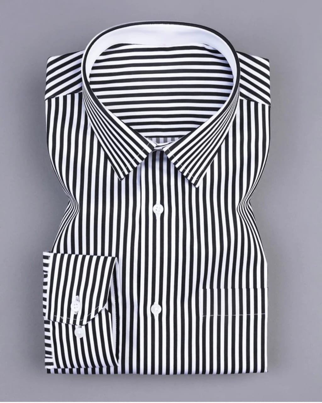 Men's Black Lining Full Sleeve Shirt - Goamen