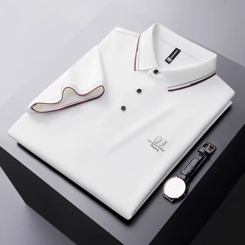 AeroFlex White Stitchless Polo T-Shirt - Goamen