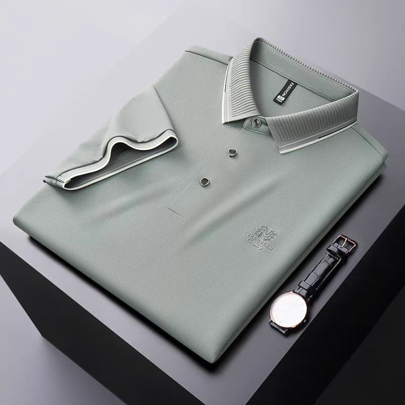 AeroFlex Gray Stitchless Polo T-Shirt - Goamen