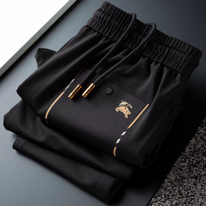 Men's Black Imported Chinos Pants - Goamen