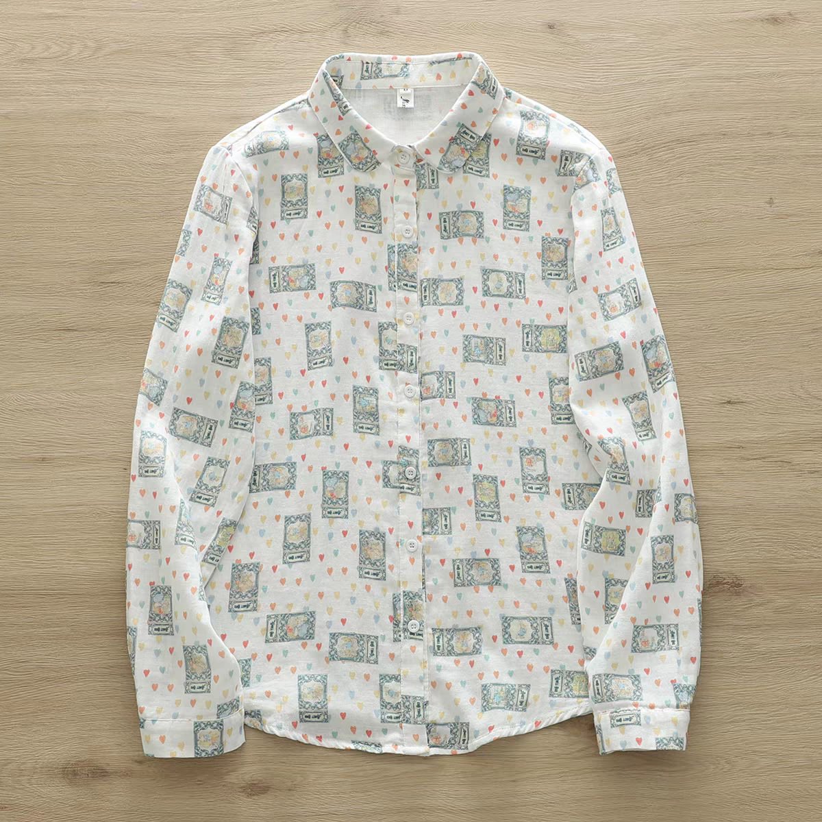 Men's White Printed Regular Fit Full Sleeve Shirts - Goamen