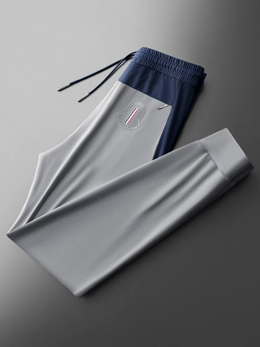 Men’s Grey Two-Tone Athletic Track Pant