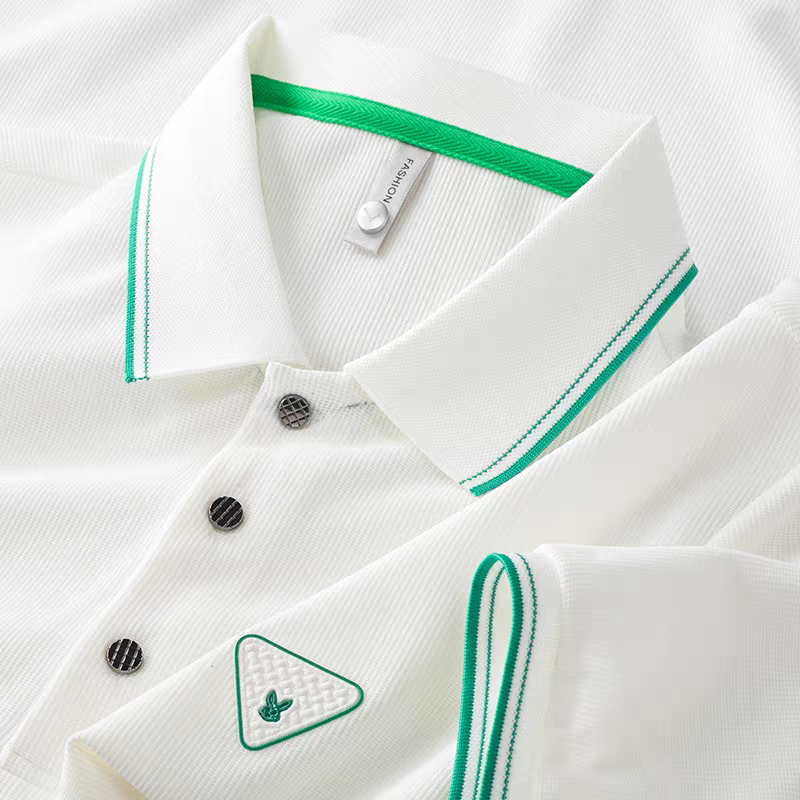 Goamen Ivory Edge Polo T-Shirt – White