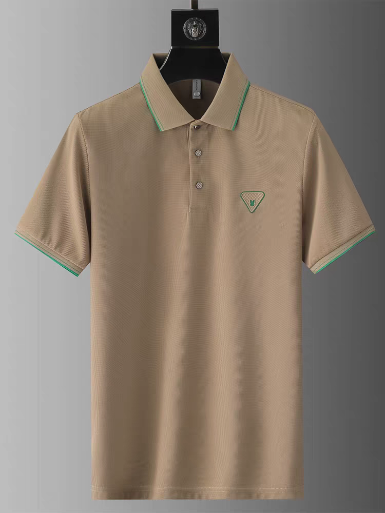 Goamen Dune Edge Polo T-Shirt – Beige