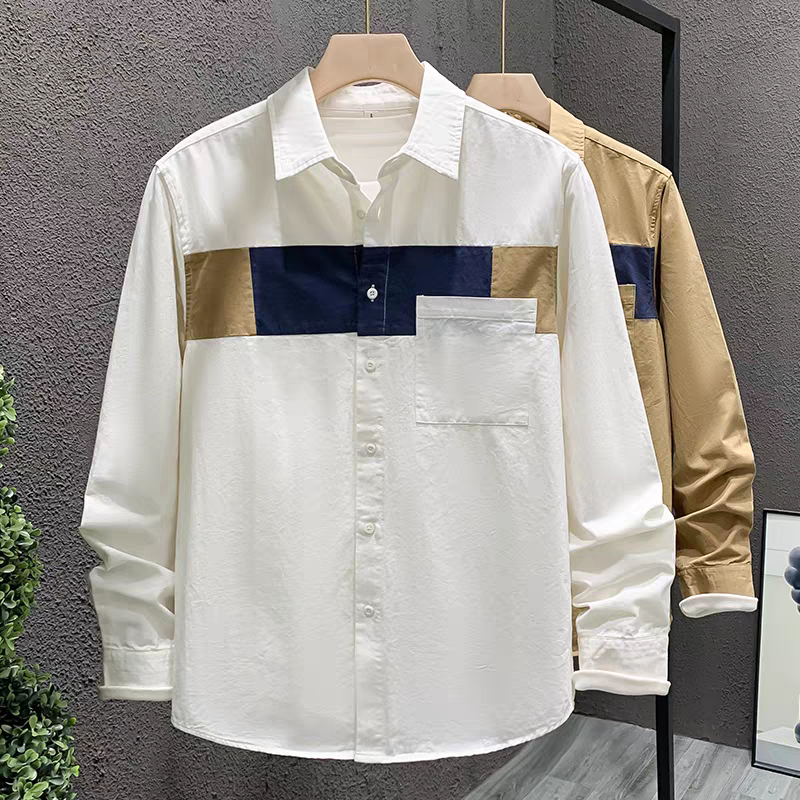 Goamen Royal Contrast Panel Shirt