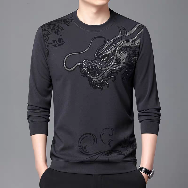 Imperial Dragon Embellished Full Sleeve T-Shirt