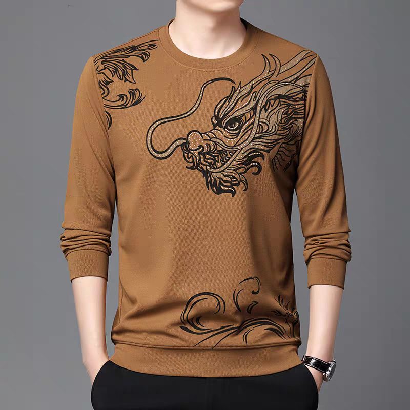 Imperial Dragon Embellished Full Sleeve T-Shirt