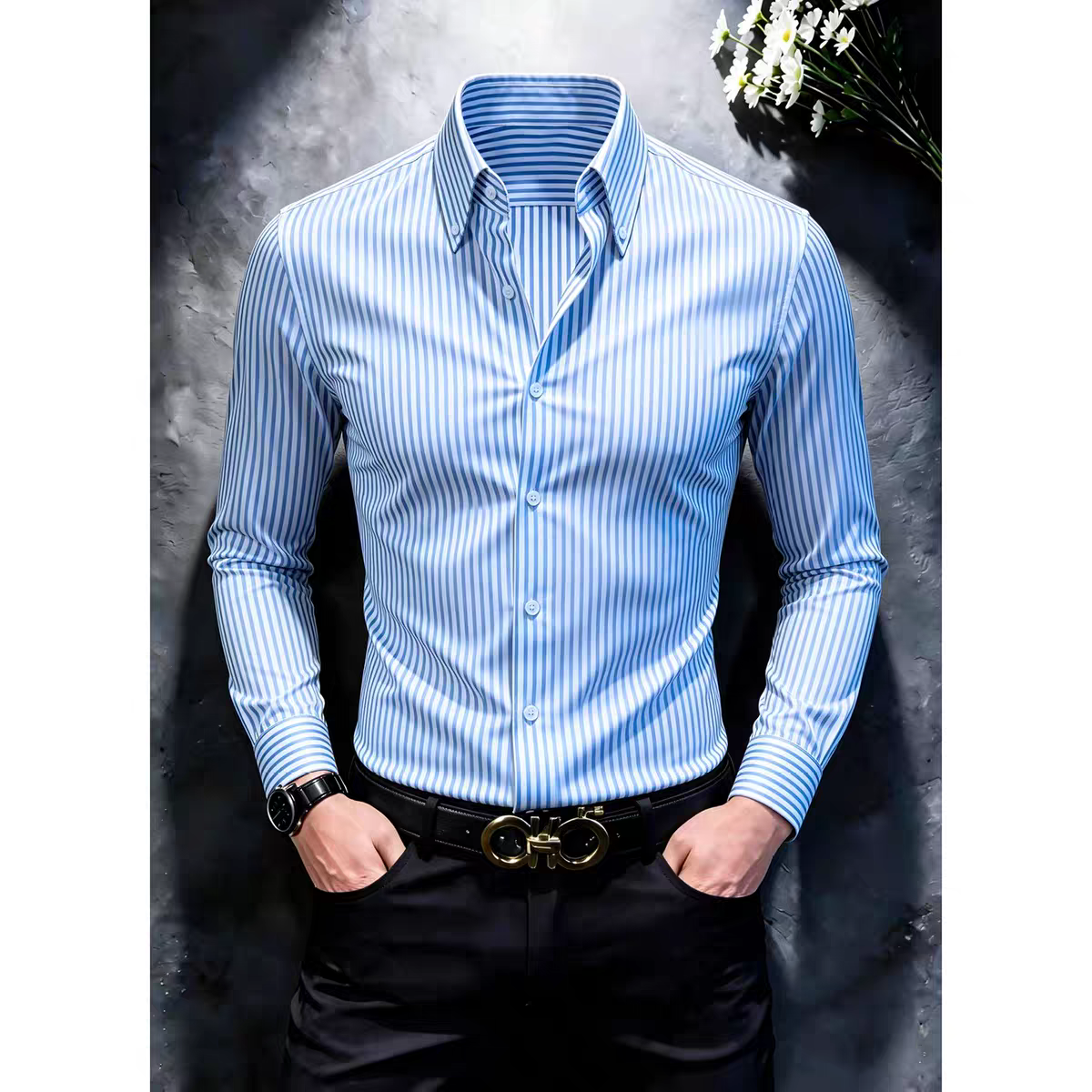 Men's Lining Full Sleeve Shirt - Goamen