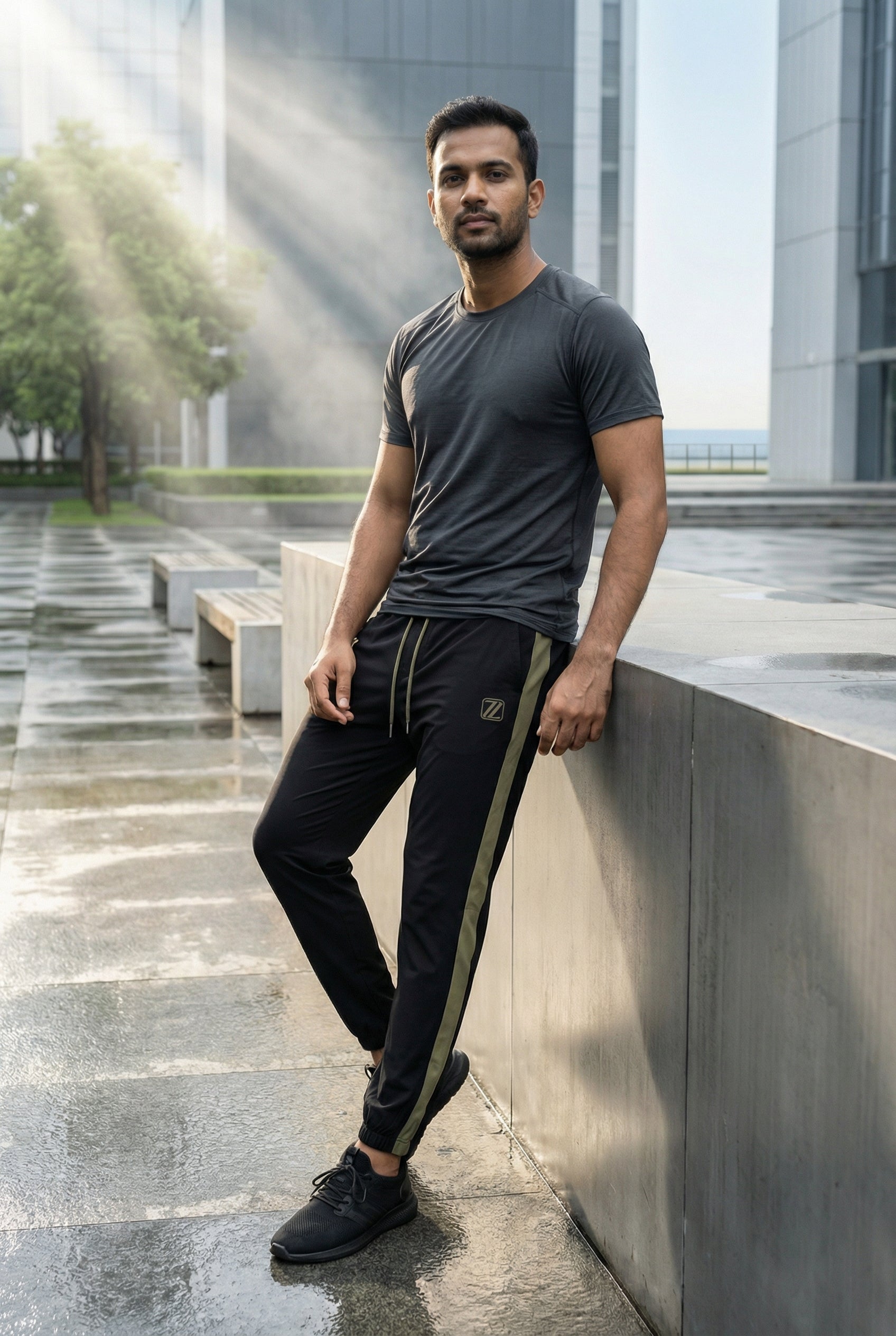 Goamen Premium Joggers – Black & Olive Edition