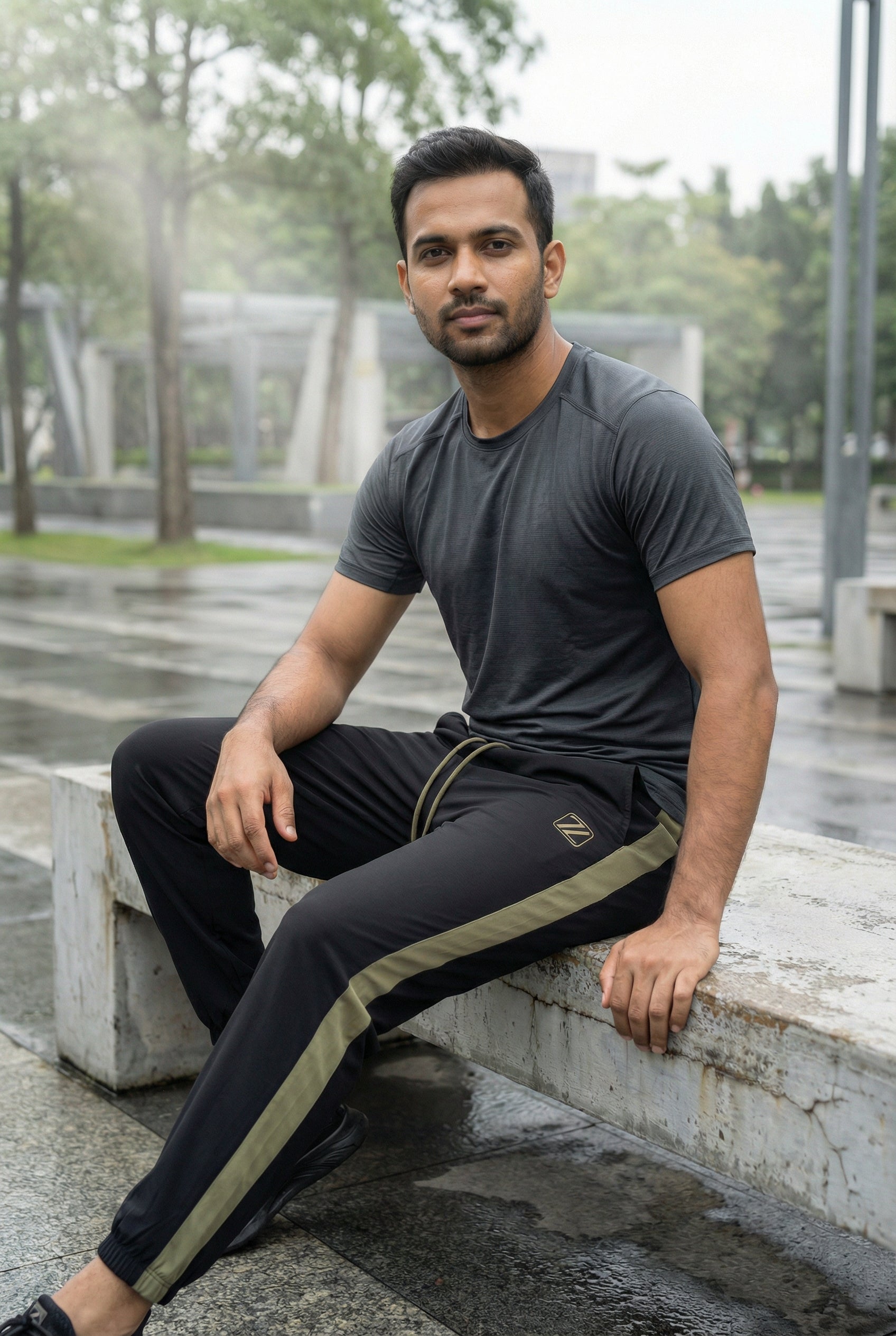 Goamen Premium Joggers – Black & Olive Edition